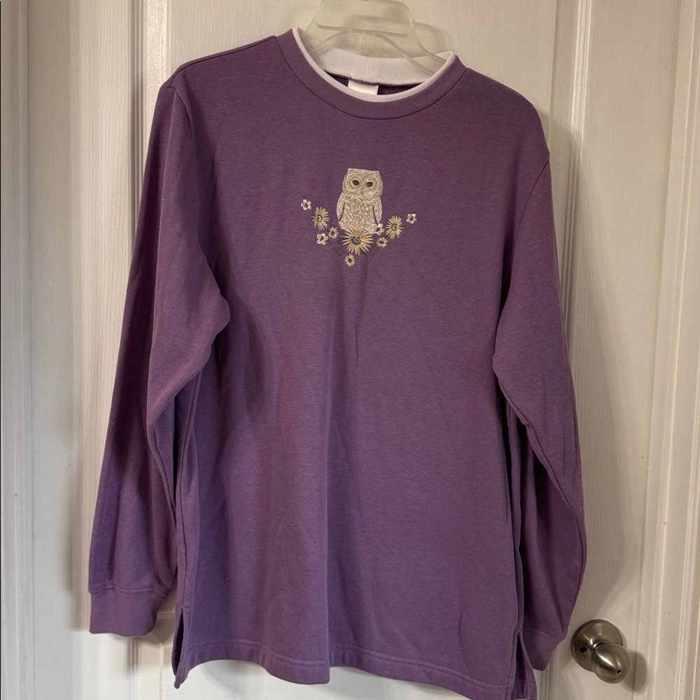 Blair Lavender Top with White Trim